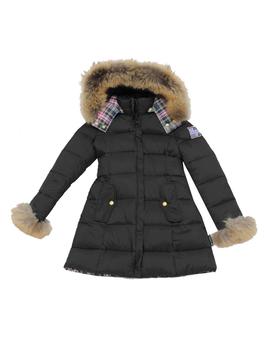 PARKA PLUMA LARGA REVERSIBLE M.4131 NEGRO