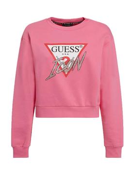 SUDADERA GUESS LOGOTIPO ICON BORDADO