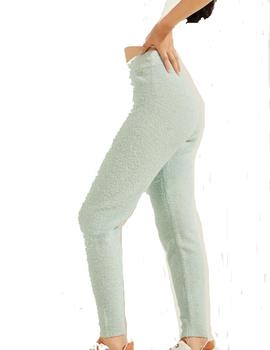 PANTALÓN GUESS EFECTO CHANDAL MENTA CON LÚREX