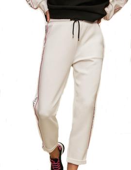 PANTALÓN LOLA CASADEMUNT CHANDAL LOGO VIVO FUCSIA