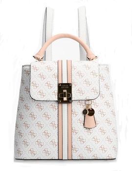 MOCHILA GUESS KASINTA LOGOTIPO 4 G WHITE