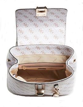 MOCHILA GUESS KASINTA LOGOTIPO 4 G WHITE