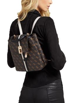 MOCHILA GUESS KASINTA LOGOTIPO 4 G NEGRO