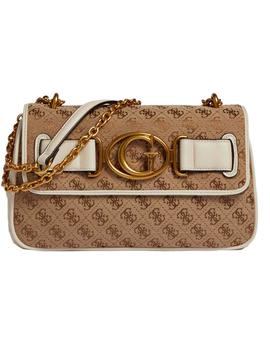 BOLSO GUESS AILEEN 4 G LOGOTIPO VIVO BLANCO