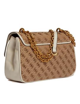 BOLSO GUESS AILEEN 4 G LOGOTIPO VIVO BLANCO