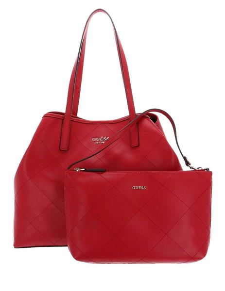 BOLSO GUESS VIKKY PESPUNTEADO ROJO