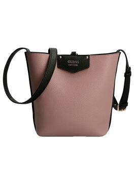 BOLSO GUESS BRENTON  BUCKET NEGRO