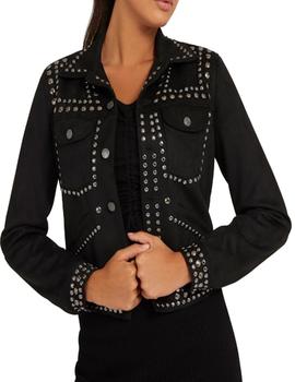 CHAQUETA GUESS TACHUELAS NEGRA