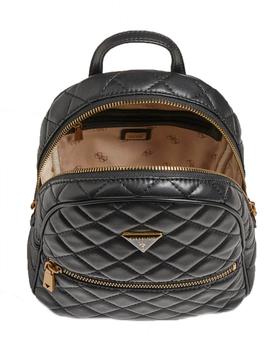 MOCHILA GUESS CESSILY PESPUNTEADA NEGRA