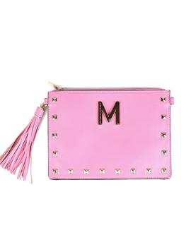 CARTERA LOLA CASADEMUNT BICOLOR CON TACHAS