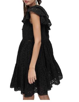 VESTIDO LOLA CASADEMUNT TEJIDO ESTRUCTURA NEGRO