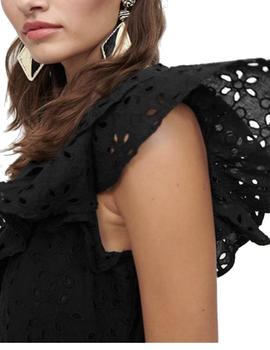 VESTIDO LOLA CASADEMUNT TEJIDO ESTRUCTURA NEGRO