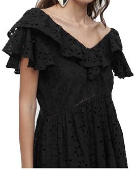 VESTIDO LOLA CASADEMUNT TEJIDO ESTRUCTURA NEGRO