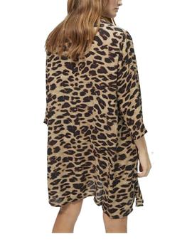 VESTIDO LOLA CASADEMUNT ANIMAL PRINT BORDADO