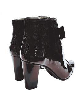 BOTIN CHAROL NEGRO CON LAZADA