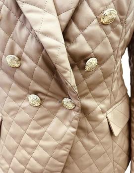 Chaqueta Guess ecopiel pespunteada camel