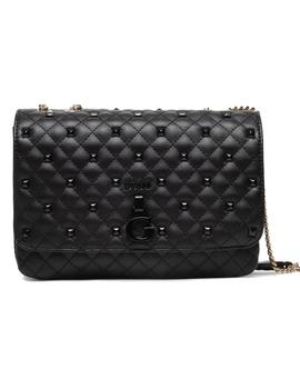 BANDOLERA GUESS RUE ROSE CONVERTIBLE NEGRO