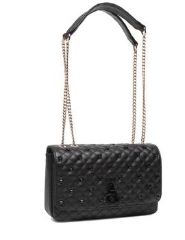 BANDOLERA GUESS RUE ROSE CONVERTIBLE NEGRO