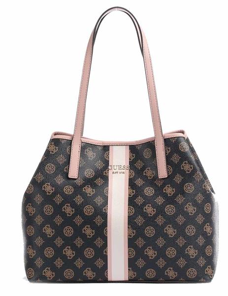 BOLSO GUESS TOTE VIKKY LOGO MULTI NEGRO