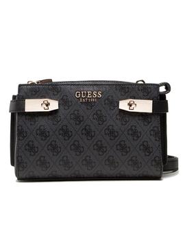 BANDOLERA GUESS ZADIE LOGO MINI NEGRO