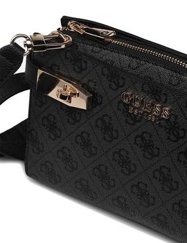 BANDOLERA GUESS ZADIE LOGO MINI NEGRO