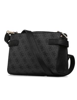 BANDOLERA GUESS ZADIE LOGO MINI NEGRO