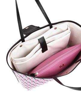 BOLSO LOLA CASADEMUNT LOGOTIPO CON M FUCSIA