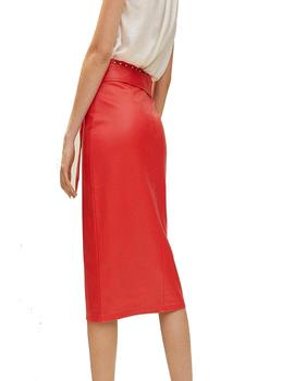 FALDA LOLA CASADEMUNT EFECTO PIEL ROJA