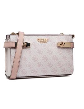 BANDOLERA GUESS ZADIE LOGO MINI NUDE