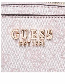 BANDOLERA GUESS ZADIE LOGO MINI NUDE