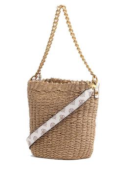 BOLSO GUESS LILICA BUCKET RAFIA NATURAL