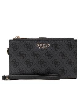 BILLETERA GUESS ZADIE LOGOS NEGRO
