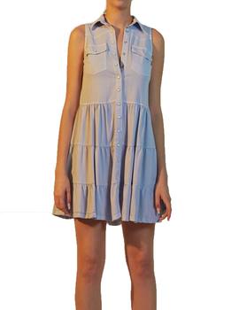 VESTIDO MAGGIE SWEET GINJER AZUL CIELO