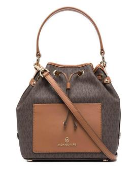 BOLSO MICHAEL KORS BOMBONERA MAEVE BRN/ACORN