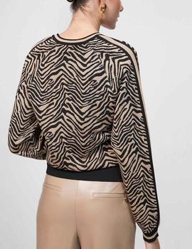 JERSEY MAITE-LOLA CASADEMUNT PUNTO JACQUARD TIGRE