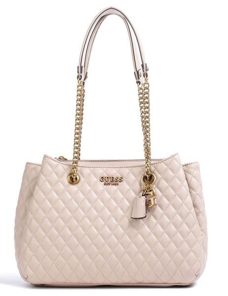 BOLSO GUESS MAILA PESPUNTES NUDE