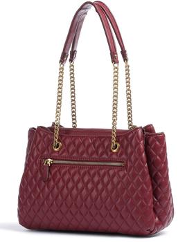 BOLSO GUESS MAILA PESPUNTES GRANATE