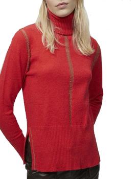 JERSEY LOLA CASADEMUNT CUELLO ALTO ROJO