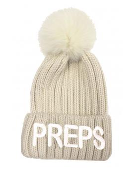 GORRO PREPPS EN LANA CRUDO-M.C363