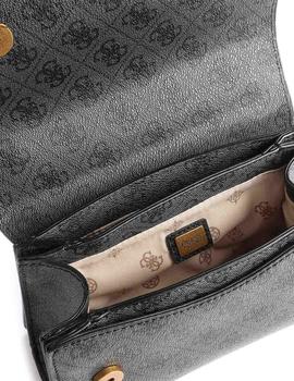 BOLSO GUESS ALEXIE CROSSBODY FLAP NEGRO