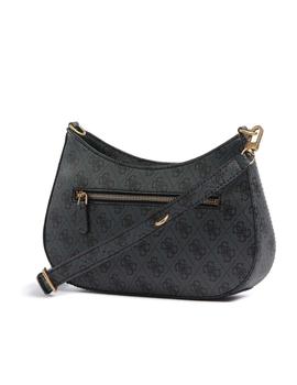 BOLSO GUESS ALEXIE TOP ZIP SHOULDER NEGRO