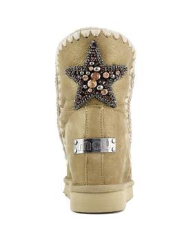 Bota Mou inner wedge back star patch piel