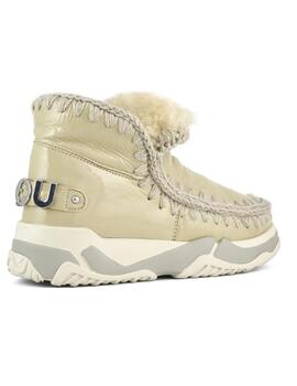 Bota Mou eskimo trainer big metallic letter logo