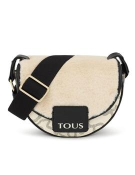 BANDOLERA TOUS S. AMAYA KAOS ICON FUR MULTI-BEIGE