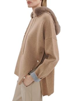 JERSEY  LOLA CASADEMUNT OVERSIZE CON CAPUCHA