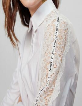 CAMISA LOLA CASADEMUNT DETALLE PUNTILLA