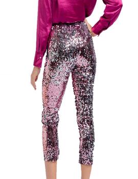 PANTALÓN  DE LENTEJUELAS ROSA Y PLATEADO