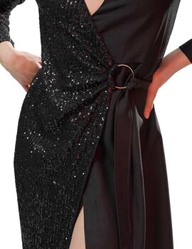 Vestido Lola Casademunt sequins negro